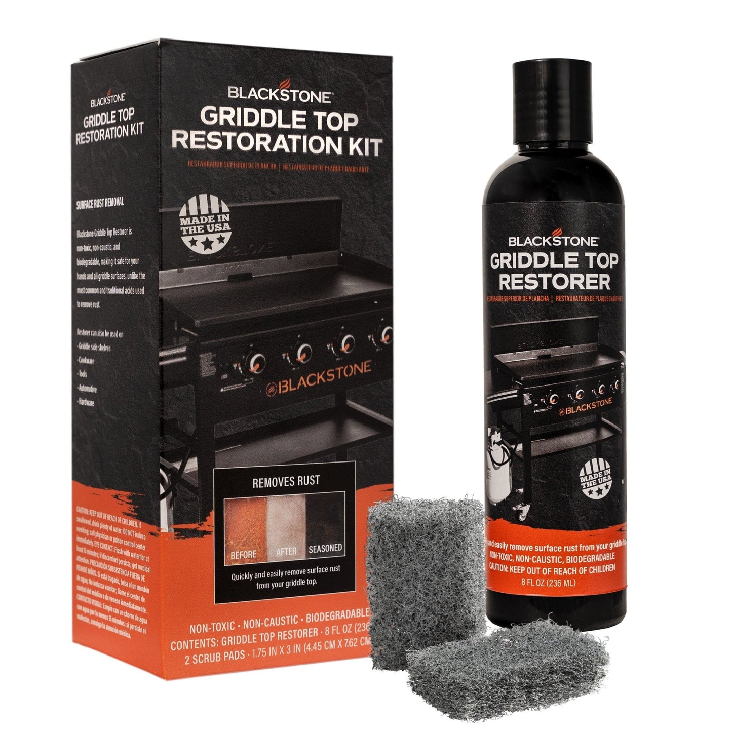Blackstone 8 oz. Griddle Top Restoration Kit with Applicator Pads