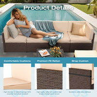 Axis 110" Classic Outdoor Sectional Set, 7-Piece