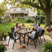 Forge Stackable Dining Set, 7-Piece