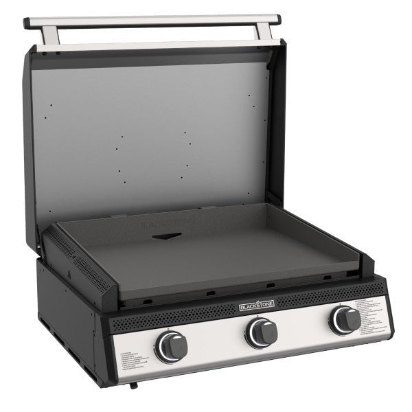 Blackstone 28" Deep Kitchen Griddle in Stainless Steel w/Hood