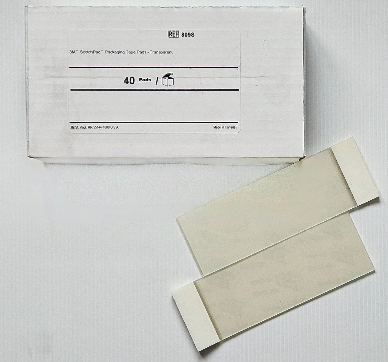 3M ScotchPad Packaging Tape Pad 3750P 40 Pads, 25 sheets per pad