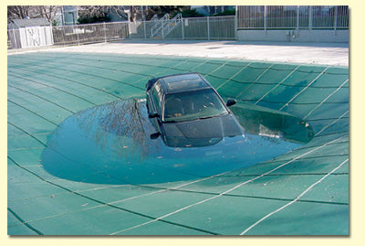 Merlin Dura-Mesh II 16' x 36' Rectangle w/ 1' Offset Step Mesh Pool Safety Cover, Green, 74MMGR