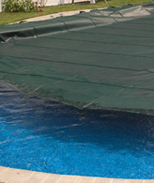 Merlin SmartMesh 14' x 28' Rectangle Premium Mesh Pool Safety Cover, Green, 2MTGR