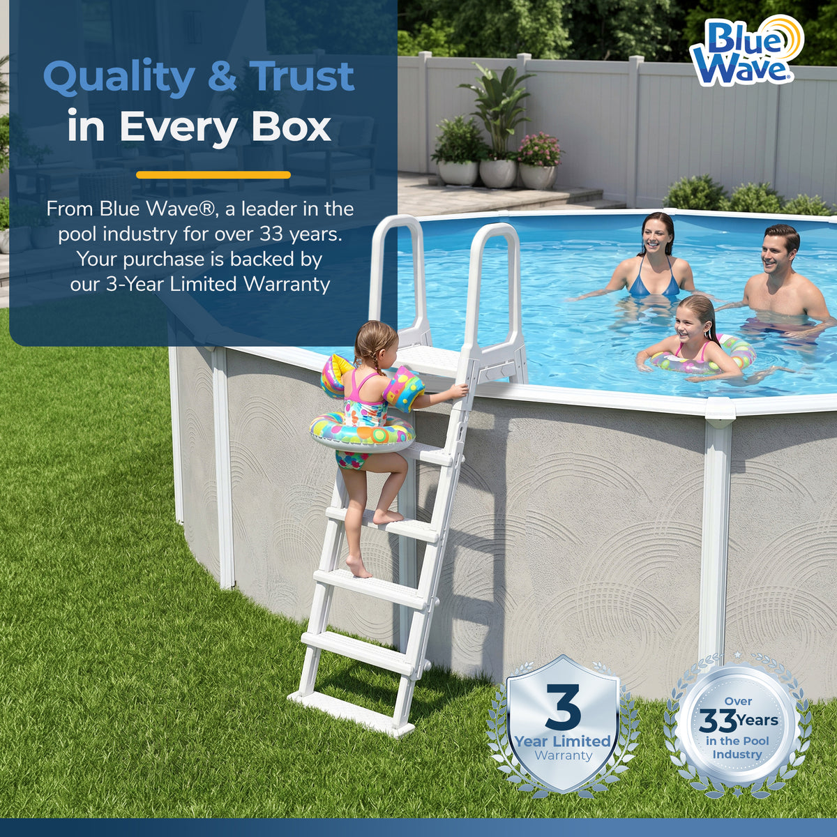 A-Frame Flip Up Ladder for Above Ground Pools, feature detail (image 8)