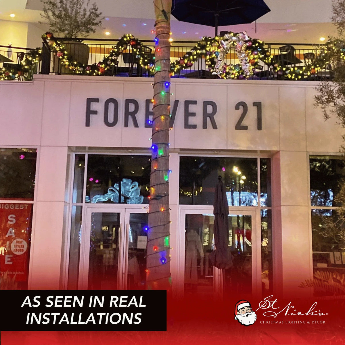 LED Mini Lights 5MM Multicolor Soft Twinkle Green Wire - 6" Spacing