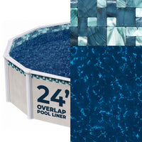 24' Round Emerald Coast 13 Mil Overlap Pool Liner (NL605-20)