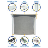 Belize 27' Round above-ground pool, size diagram (image 3)