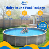 Trinity 24' Round above-ground pool package, feature detail (image 3)