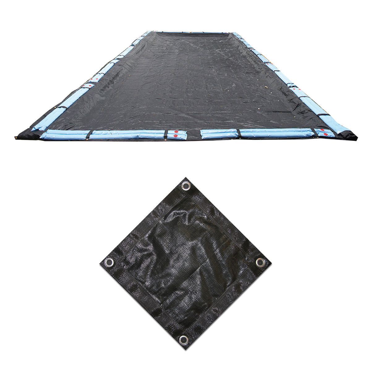 Arctic Armor Rugged Mesh 18' x 36' In-Ground Mesh Winter Pool Cover, Black, 5' Overlap, WC662