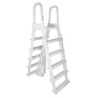 A-Frame Flip Up Ladder for Above Ground Pools, product photo (image 2)