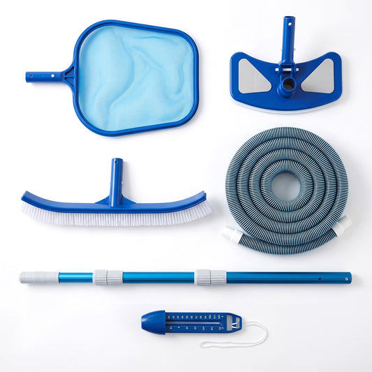 Blue Wave Economy Above Ground Pool Maintenance Kit with 12' Pole and 25' Vacuum Hose (NA397)