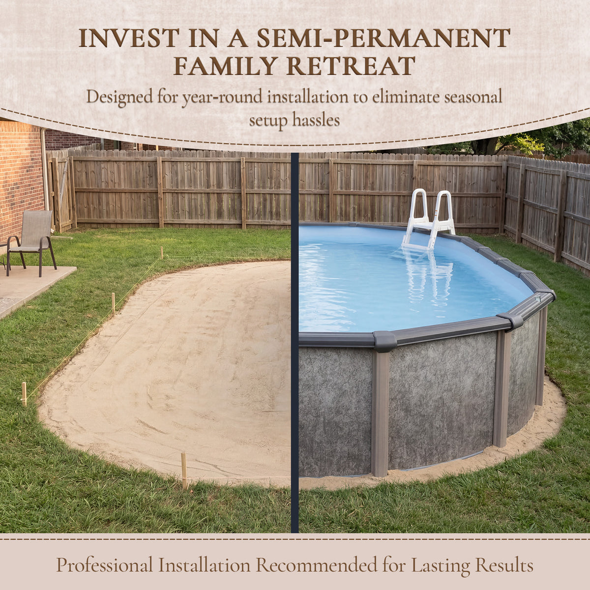 Riviera 30' x 15' Oval above-ground pool package, feature detail (image 5)