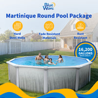 Martinique 27' Round above-ground pool package, feature detail (image 3)