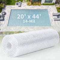 Blue Wave 20' x 44' Rectangle 14 Mil Clear Solar Cover for In-Ground Pools, NS540