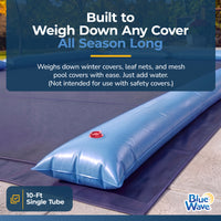 Blue Wave 10' Single Chamber Water Tube, Blue for In Ground Winter Covers, feature detail (image 2)