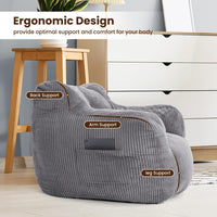 Pamapic Teens Bean Bag Chairs for Kids Gaming Playroom, Dorm & Reading Room