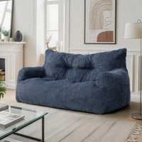 Pamapic 2-Seat Structured Big Bean Bag Chairs for Adult