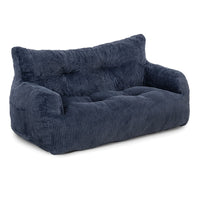 Pamapic 2-Seat Structured Big Bean Bag Chairs for Adult