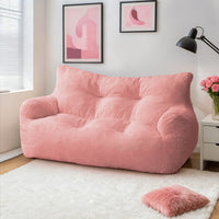 Pamapic 2-Seat Structured Big Bean Bag Chairs for Adult