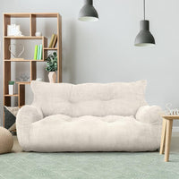 Pamapic 2-Seat Structured Big Bean Bag Chairs for Adult