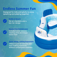 Blue Wave Premier inflatable pool, feature detail (image 7)