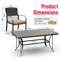 Weave Outdoor Dining Set, 7-Piece