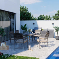 Weave Outdoor Dining Set, 7-Piece