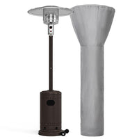 Pamapic 48000 BTU Propane Freestanding Patio Heater with Cover & Wheels for Outside Decks