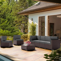 Replacement Cushions for the Axis Sectional Sofa Rattan Set