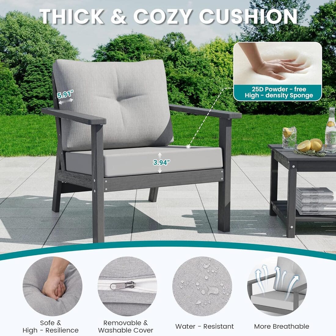 Corex HDPE Outdoor Sectional Sofa