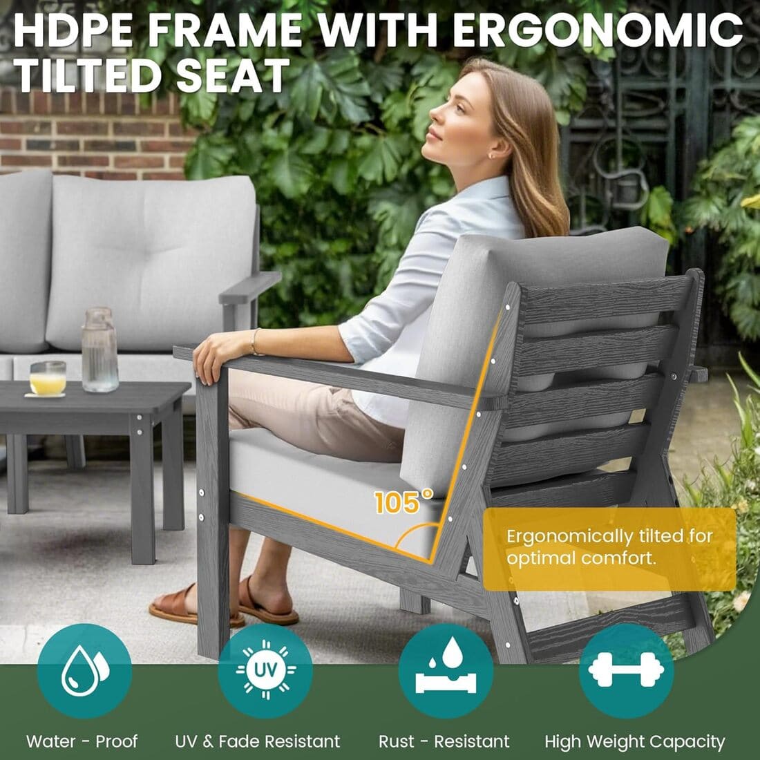 Corex HDPE Outdoor Sectional Sofa