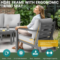 Corex HDPE Outdoor Sectional Sofa