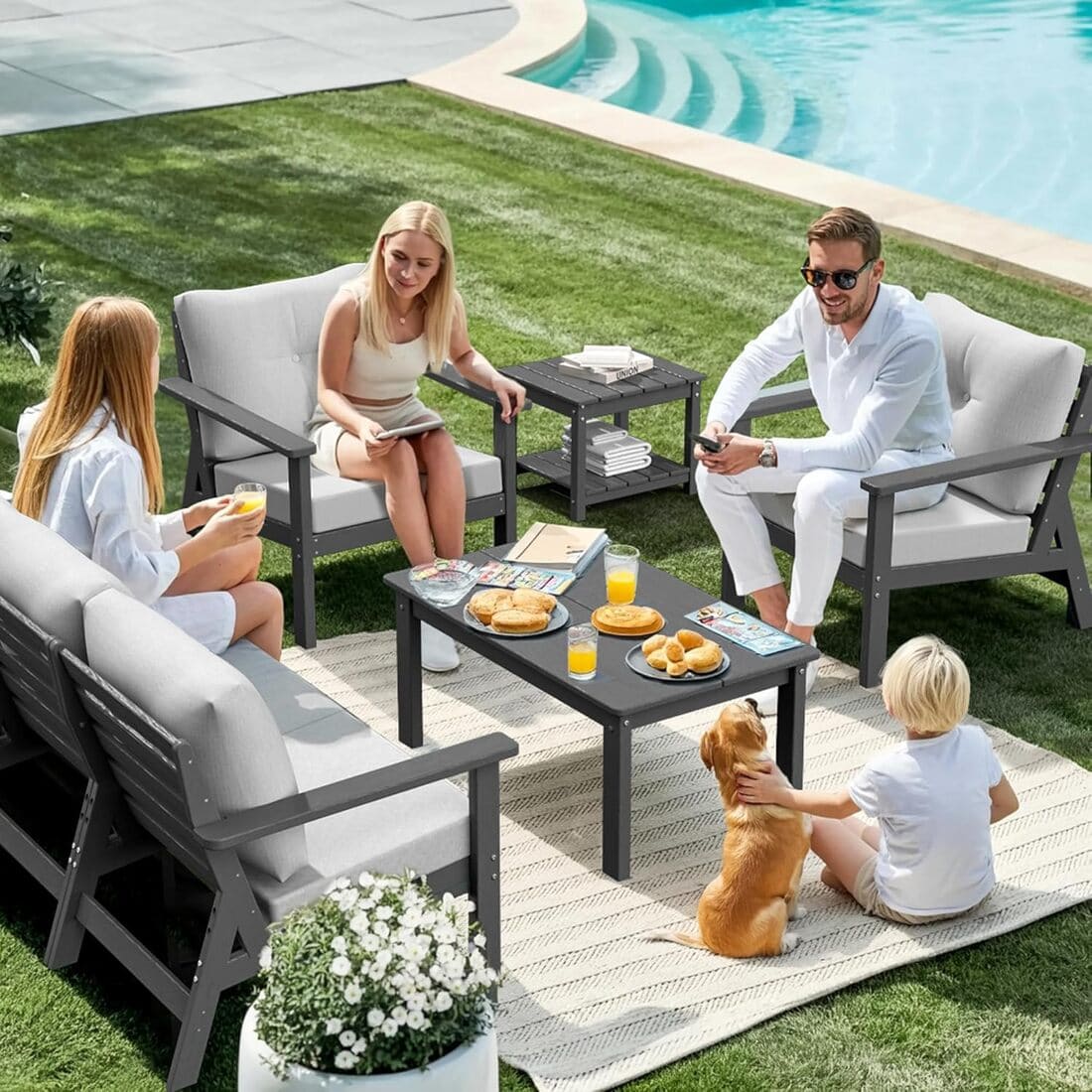 Corex HDPE Outdoor Sectional Sofa