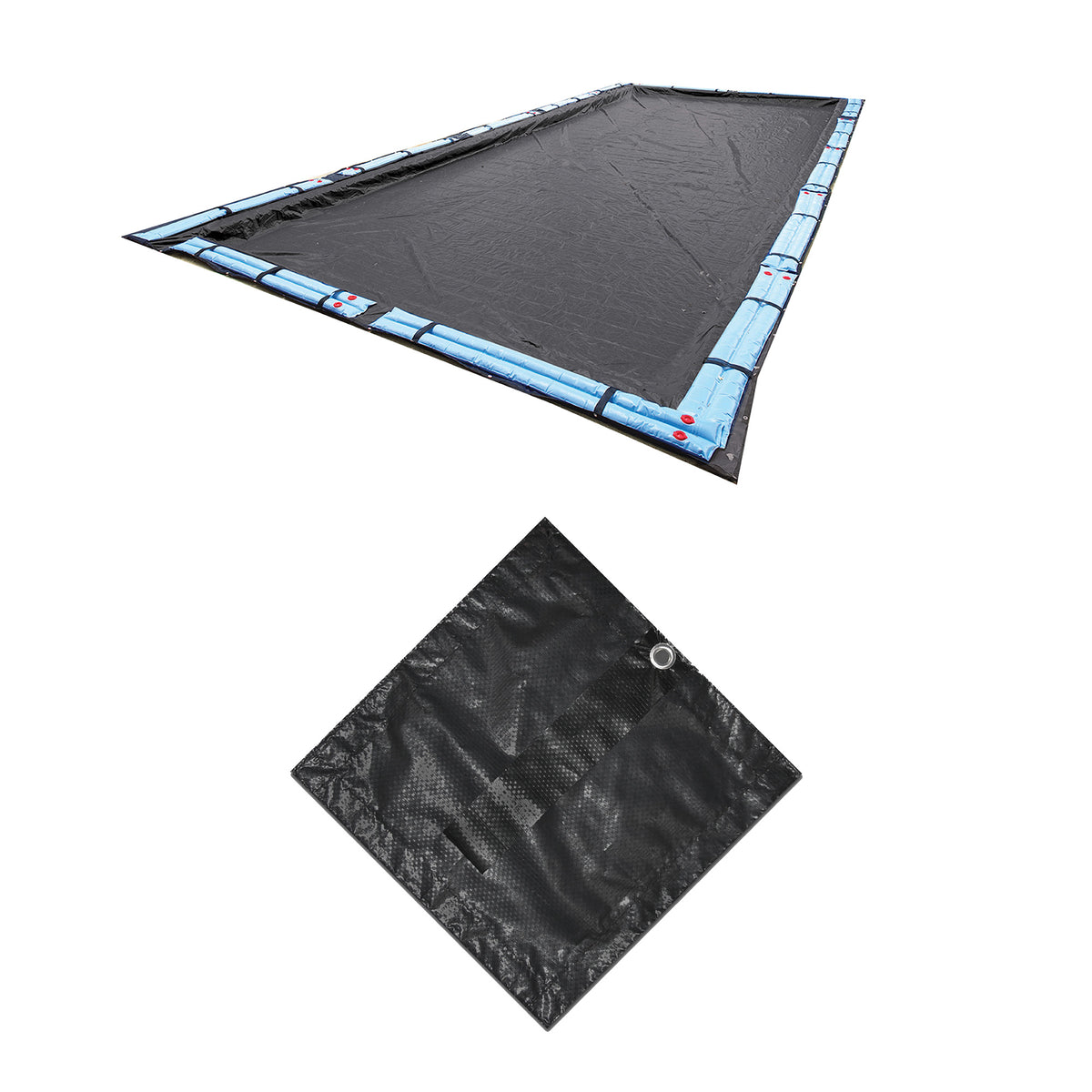 Arctic Armor 10-Year 16' x 36' In-Ground Solid Winter Pool Cover, Gray, 5' Overlap, WC421-4