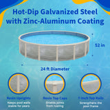 Trinity 24' Round above-ground pool package, feature detail (image 4)