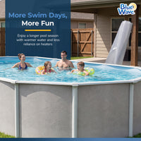 Blue Wave 24' x 12' Oval 12 Mil Clear Solar Cover for Above Ground Pools, feature detail (image 4)
