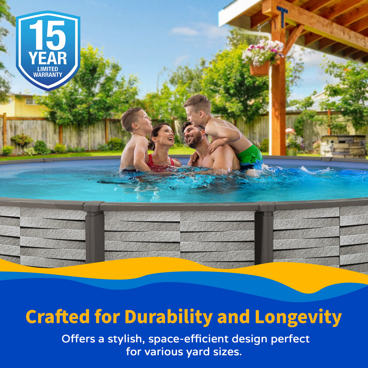 Affinity 18' Round above-ground pool package, feature detail (image 4)