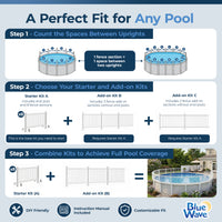 Above Ground Pool Fence Add-On Kit C (2 Sections), feature detail (image 5)