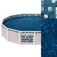 30' x 15' Oval Emerald Coast 13 Mil Overlap Pool Liner (NL609-20)