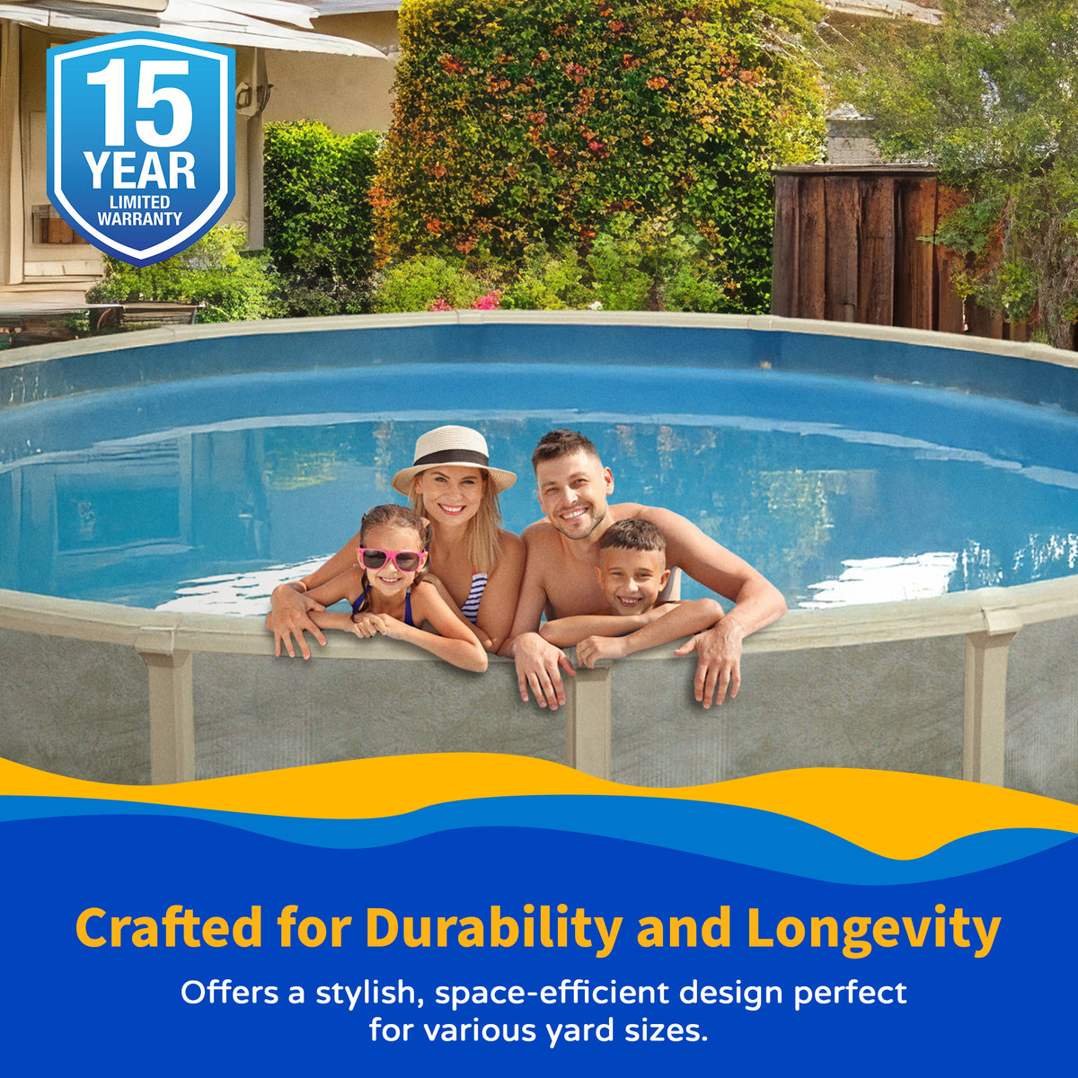 Trinity 18' Round above-ground pool package, feature detail (image 5)