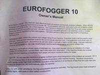 Eurofogger 10 High Power Portable Fog Generator Machine by TPR 120V