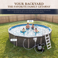 Riviera 18' Round above-ground pool package, feature detail (image 3)