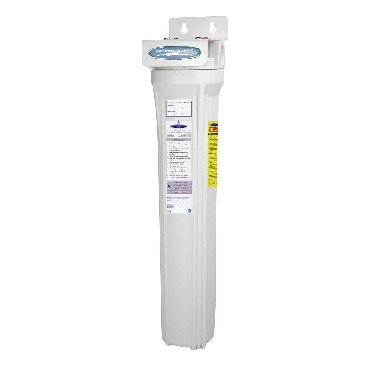 Mini Whole House Water Filter, Fluoride Removal (2-4 GPM | 1-2 people)