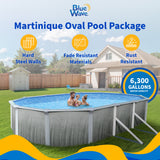Martinique 24' x 12' Oval above-ground pool package, feature detail (image 2)