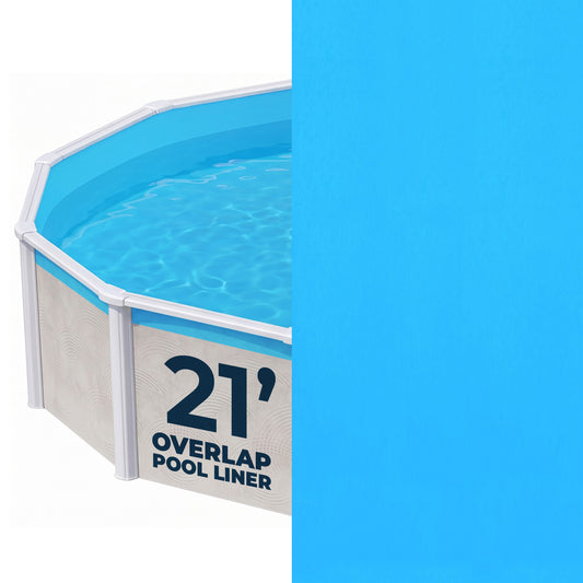 21' Round Solid Blue 13 Mil Overlap Pool Liner (NL325-20)
