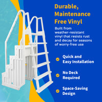 Easy Pool Step With Outside Ladder for Above Ground Pools, feature detail (image 7)