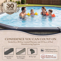 Riviera 30' x 15' Oval above-ground pool package, feature detail (image 6)