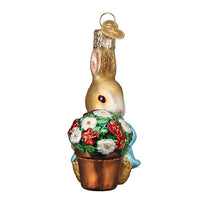Peter Rabbit With Flower Pot Ornament