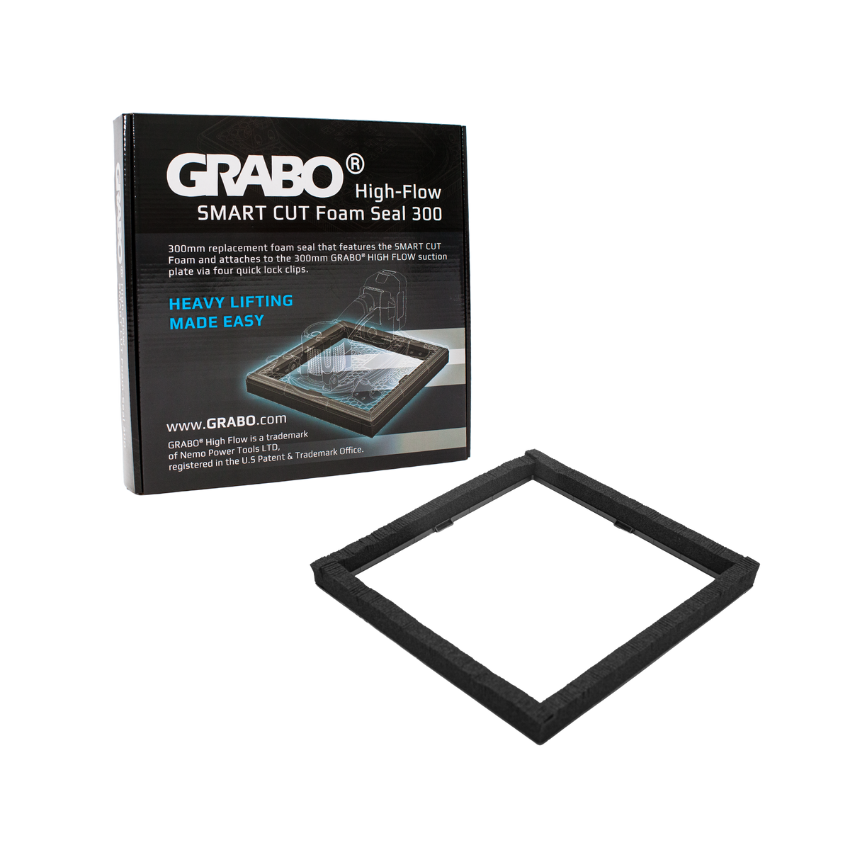 GRABO Smart Cut Foam Seal 300 for Textured Pavers, 150 lb