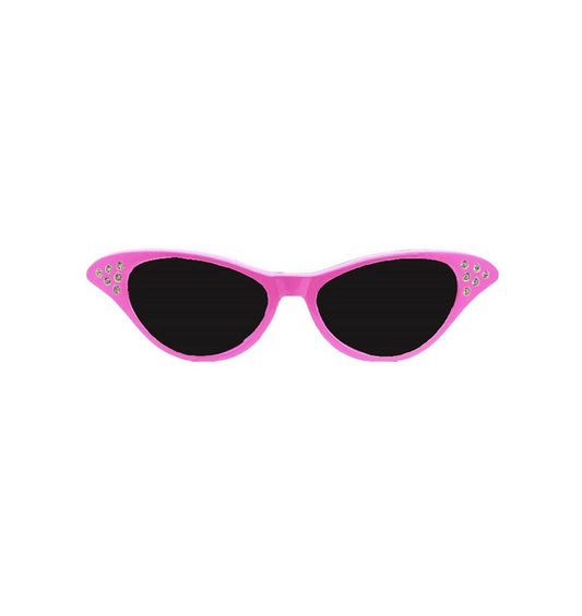 1950'S Pink Rhinestone Sunglasses